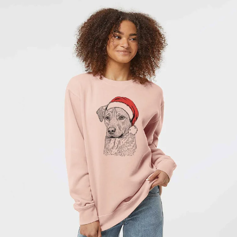 Santa Feta the Mixed Breed - Unisex Pigment Dyed Crew Sweatshirt