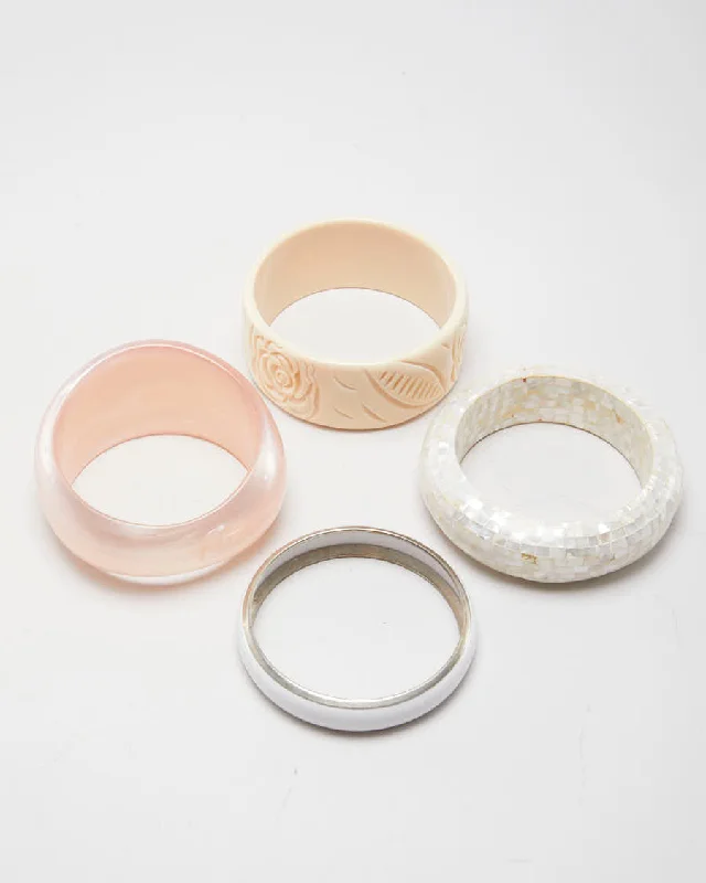 Vintage Blush Set of 4 Bangles