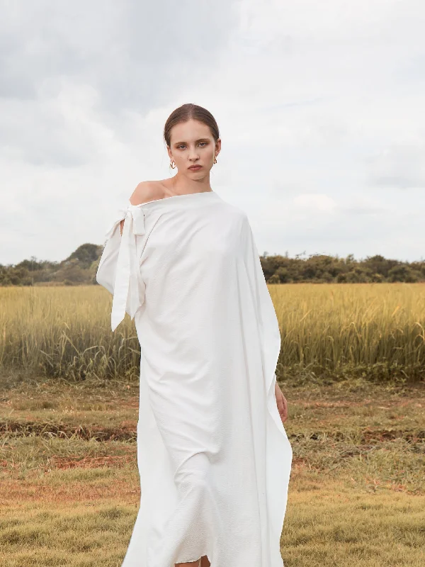 Helena White Kaftan Dress