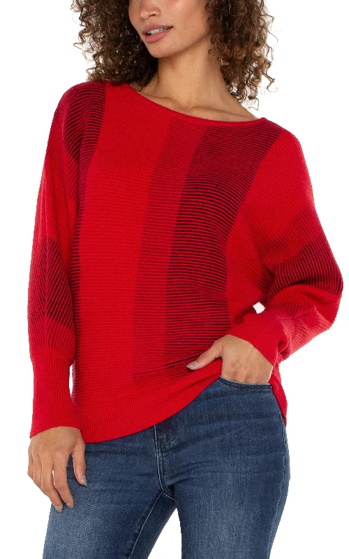 BOAT NECK DOLMAN SWEATER