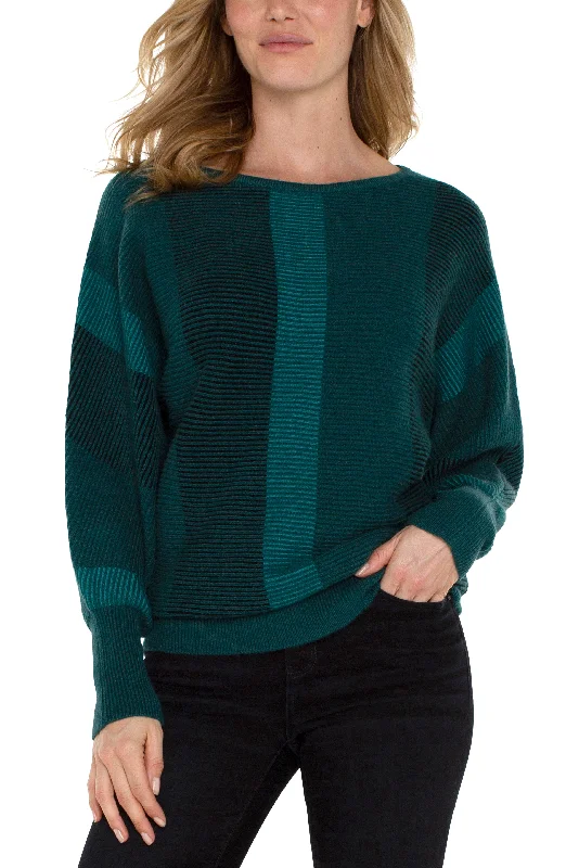 BOAT NECK DOLMAN SWEATER