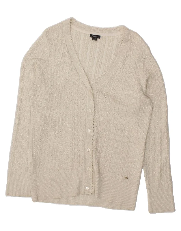 EDDIE BAUER Womens Cardigan Sweater UK 18 XL Beige