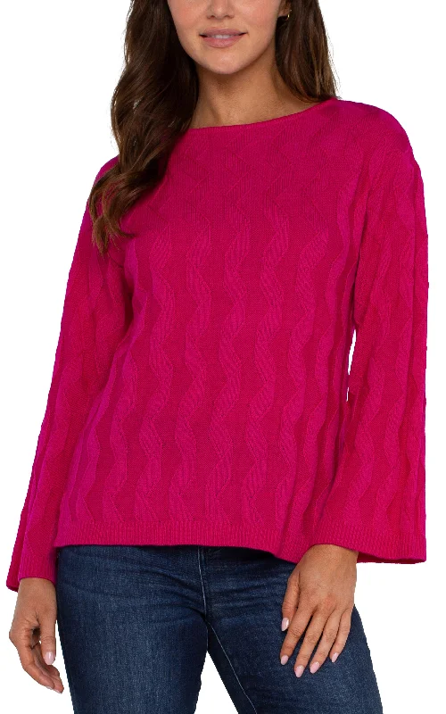 LONG SLEEVE BOATNECK SWEATER