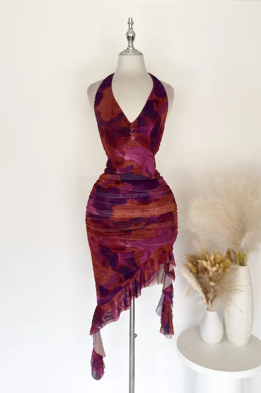 Loren Mini Dress - Purple