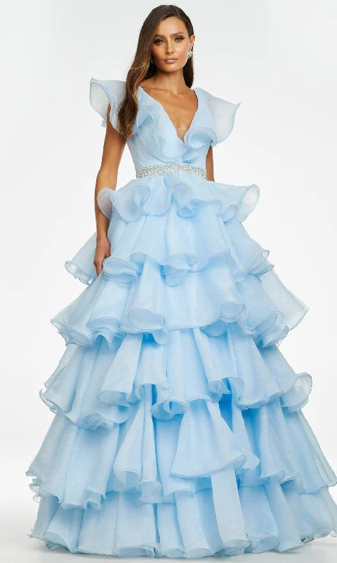 Ashley Lauren - 11154 Ruffle Ornate Ballgown