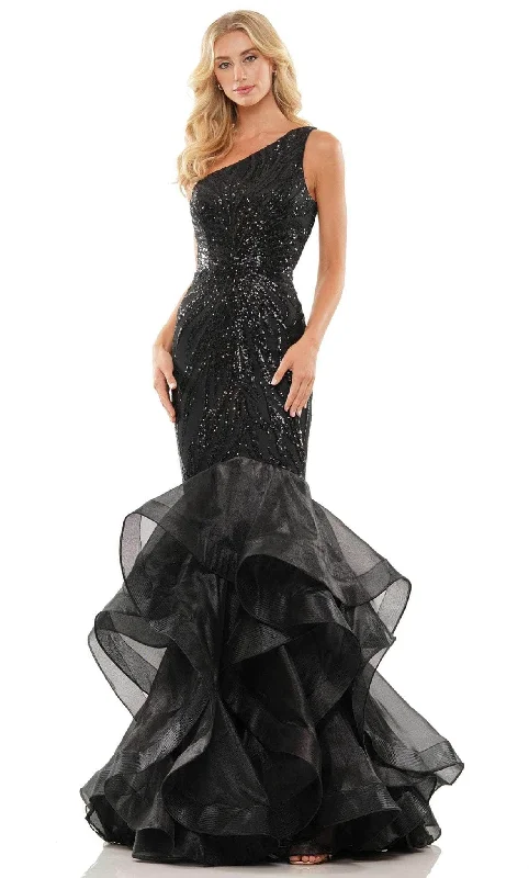 Colors Dress 2925 - Sequin Ruffle Prom Gown