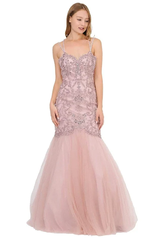 Poly USA - 8352 Embellished Sweetheart Trumpet Gown