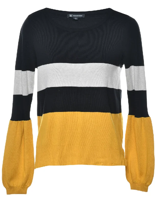 Colour Block Jumper - S