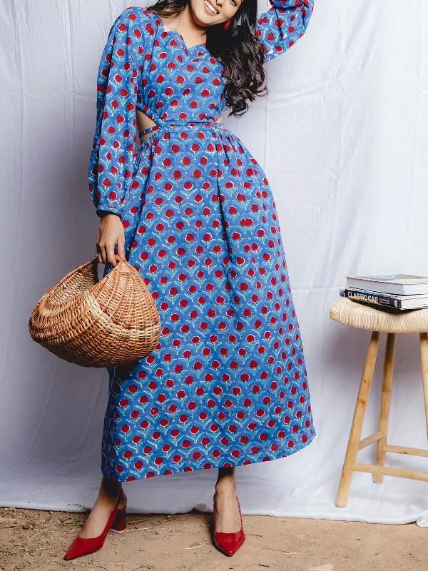 Fizaa The Impeccable Dress Blue