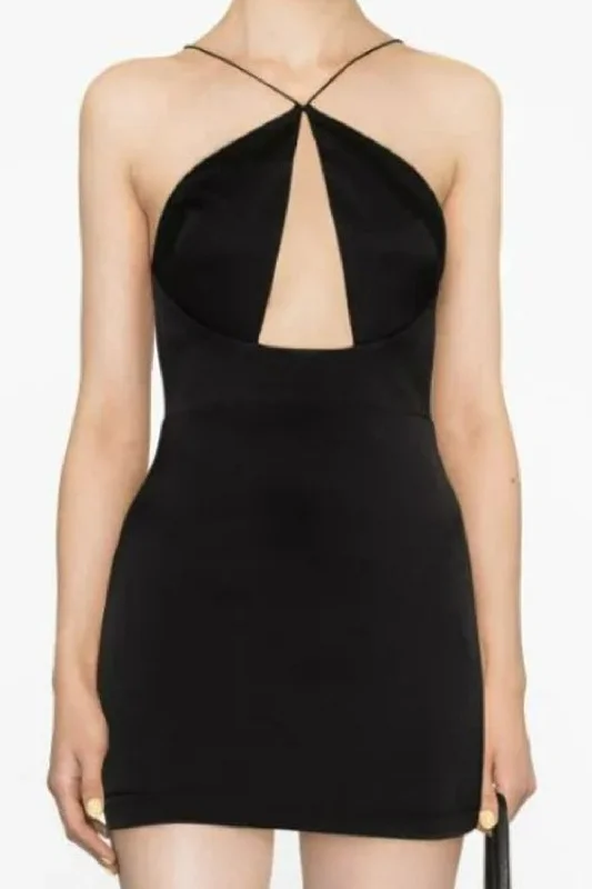 Foxglove Black Dress