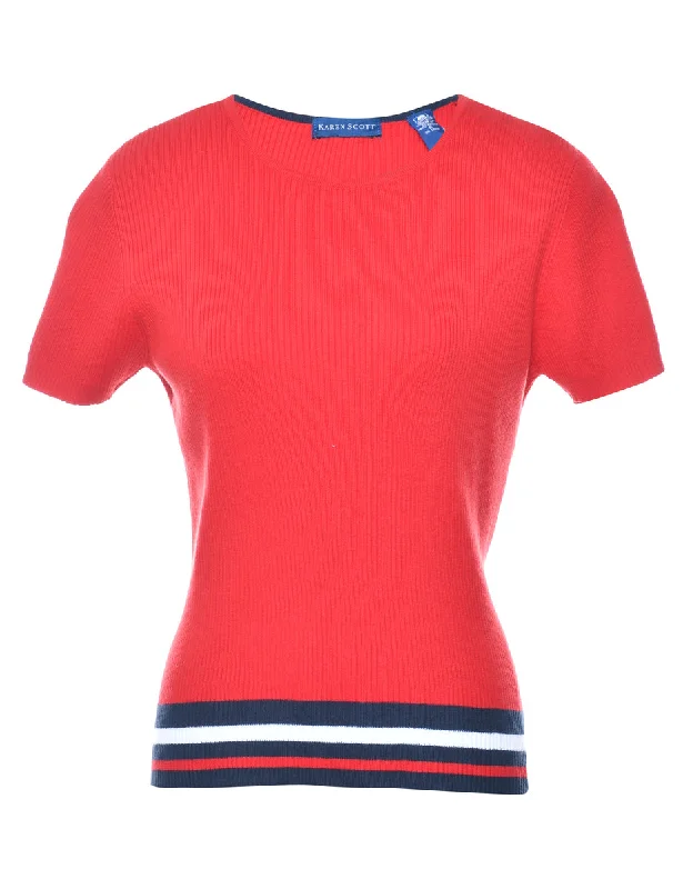 Karen Scott Red Jumper - S