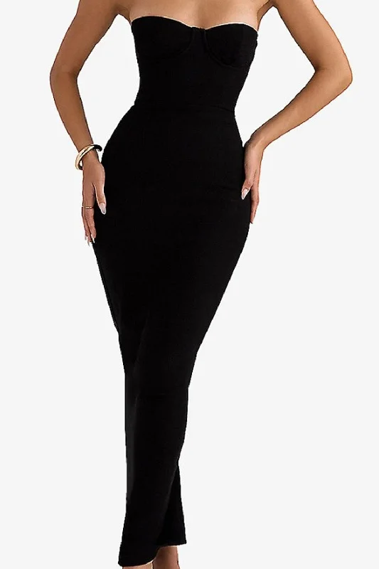 Languid Black Dress