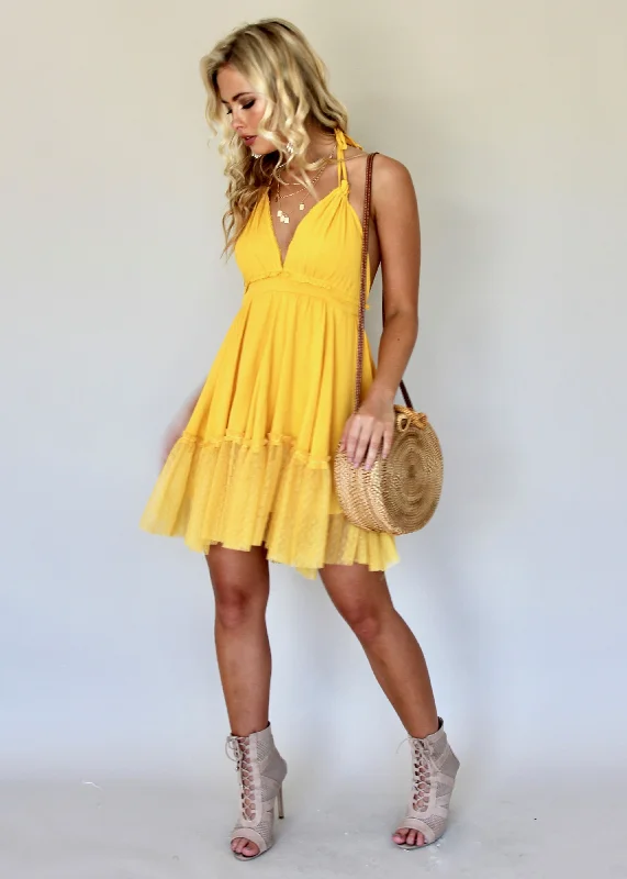 Lust For Life Dress - Mustard