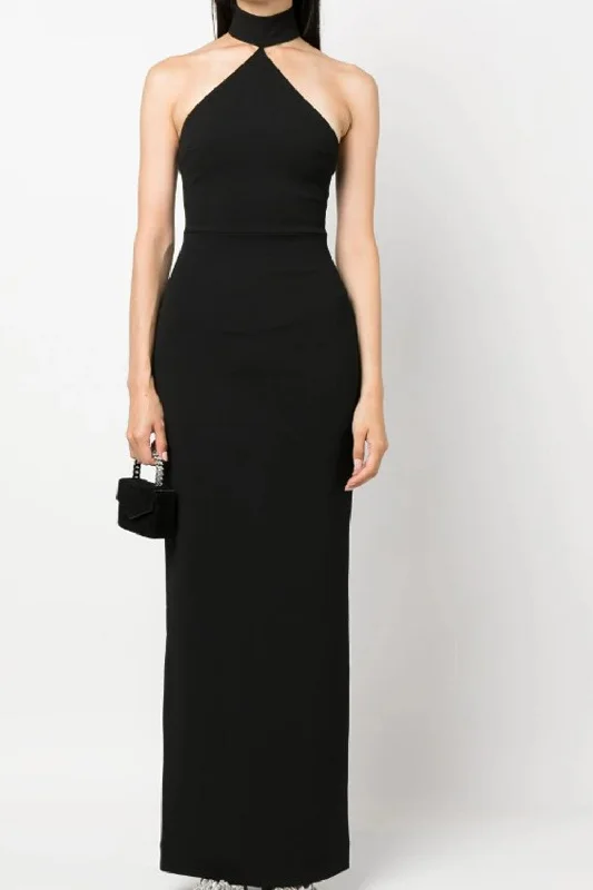 Plume Black Dress