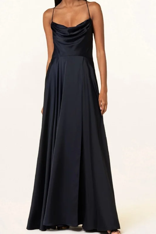 Scenery Navy Dress