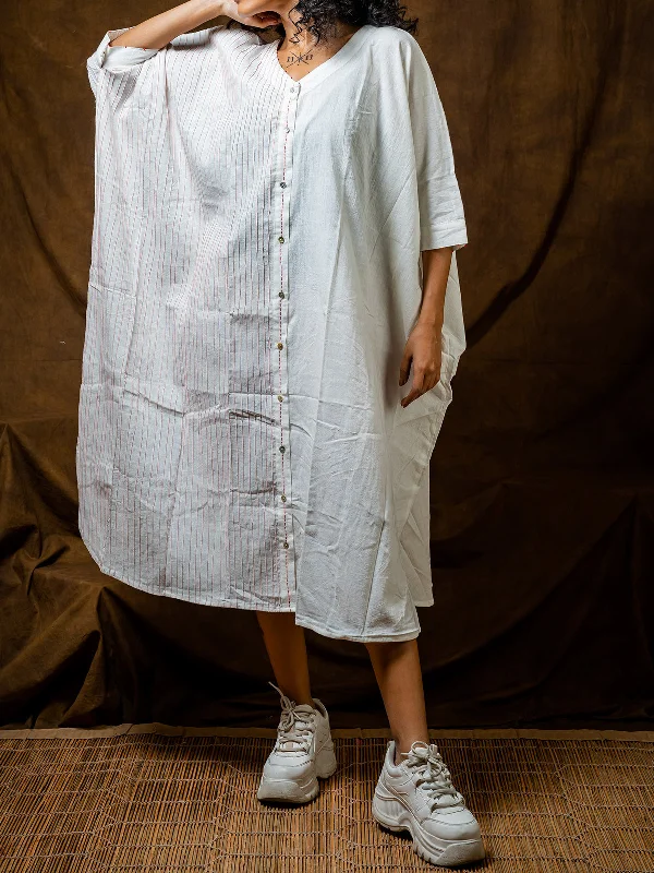 Shvet Full Kaftan White