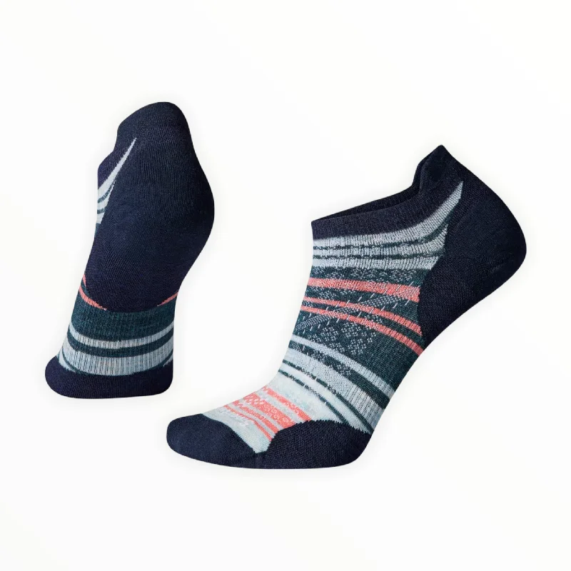 Women's Run Zero Cushion Striped Low Ankle Socks