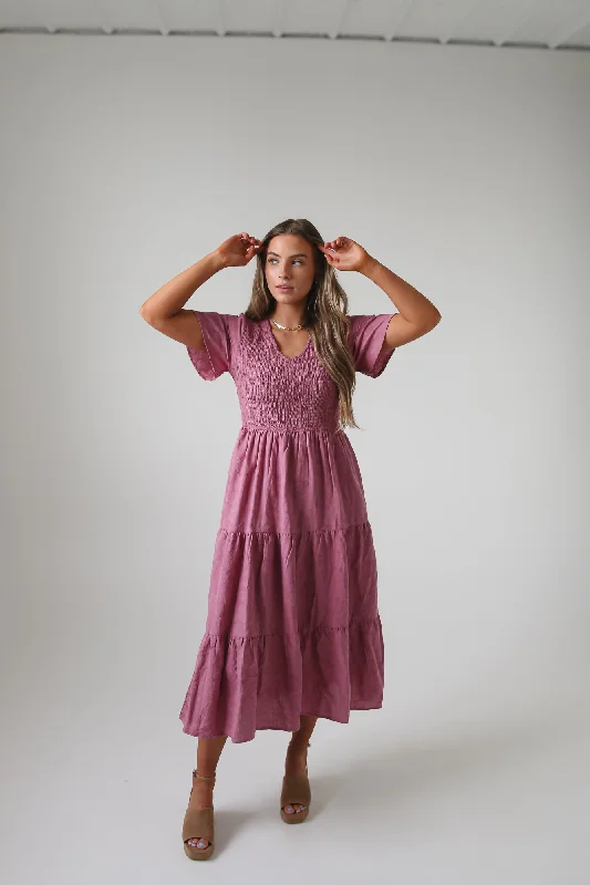 Tayla Dress in Berry