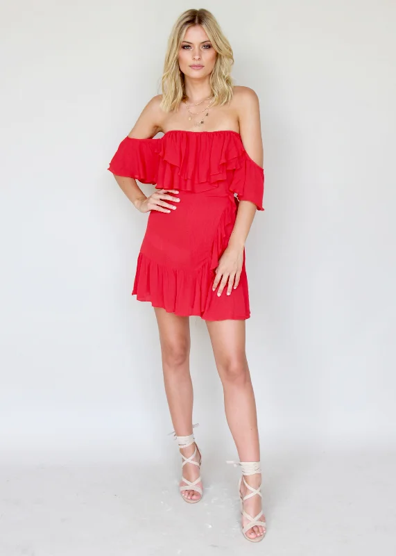 Truth Hurts Swing Dress - Red