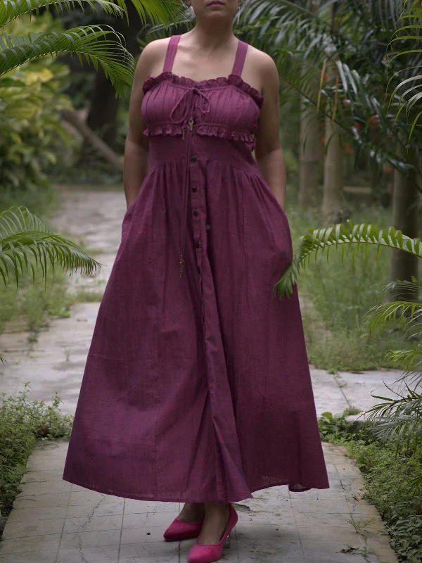 Innamorata'S Tale Dress In Burgundy