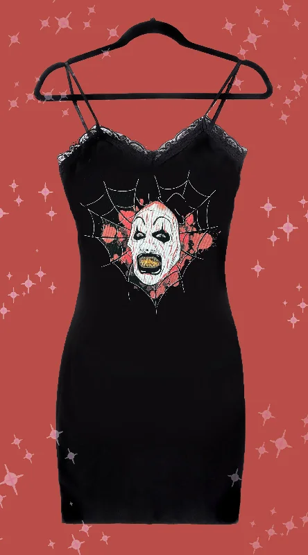 Art the Clown Lace Strap Dress