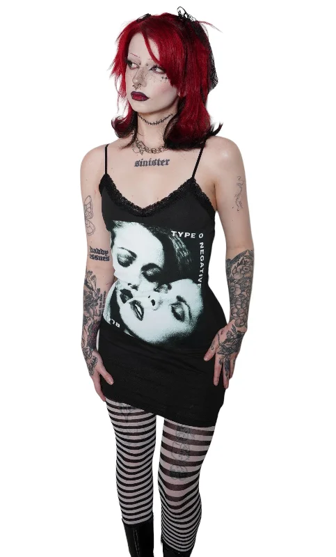 Type O' Negative Lace Strap Dress