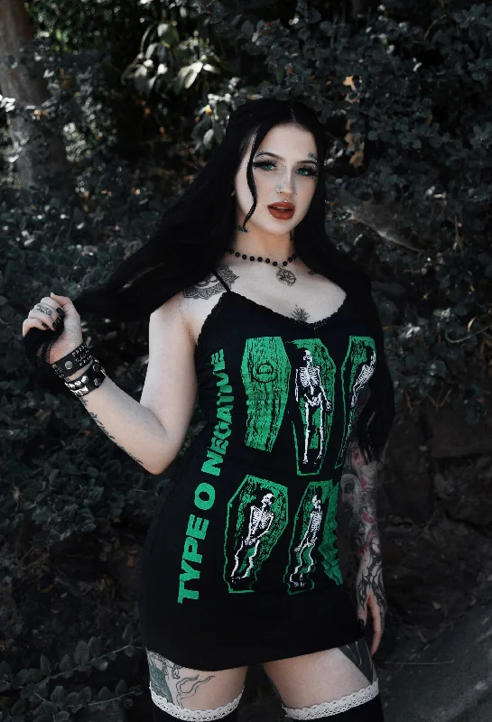 Type O' Negative Lace Strap Dress