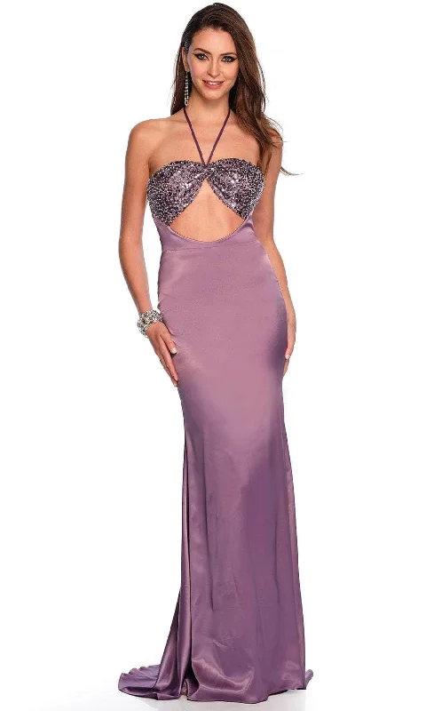 Dave & Johnny 11393 - Sequin Cut-Out Gown