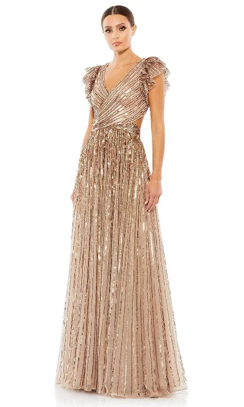 Mac Duggal 5568 - Sequined V-Neck Evening Gown