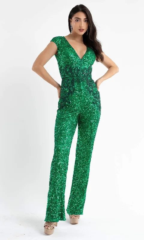 Primavera Couture 3775 - Sequin Jumpsuit