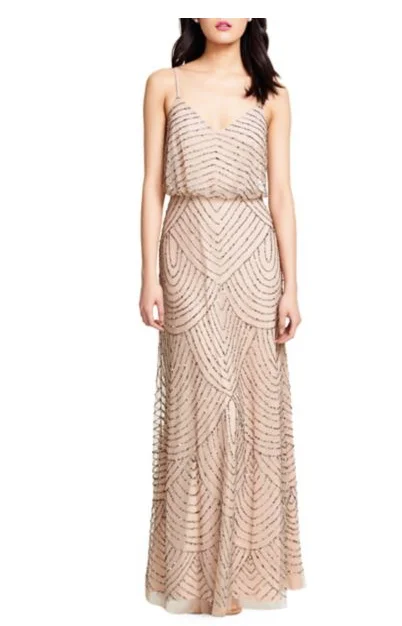 Adrianna Papell Sequined Blouson Dress