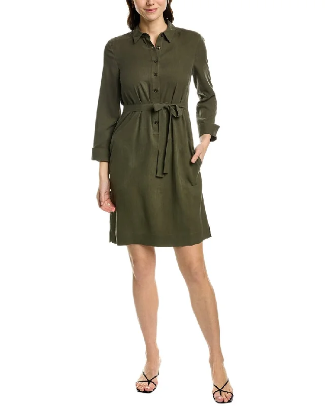 go>silk Silk Shirtdress