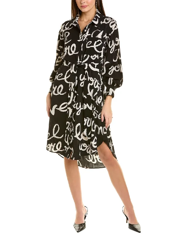 Gracia Lettering Shirtdress