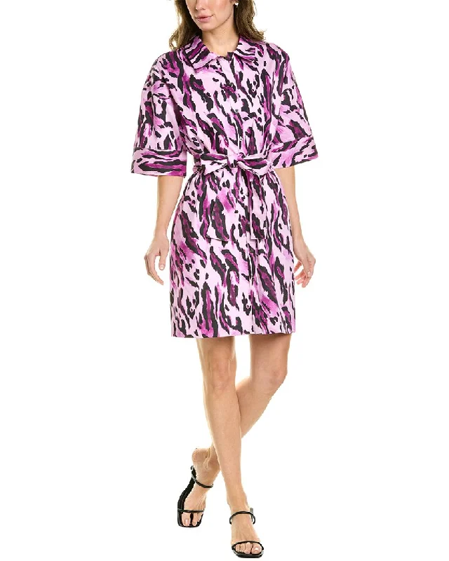 Natori Tie Belt Shirtdress