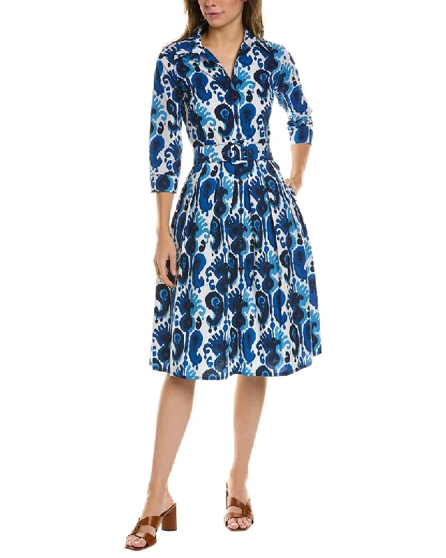 Samantha Sung Audrey 1 3/4-Sleeve Shirtdress