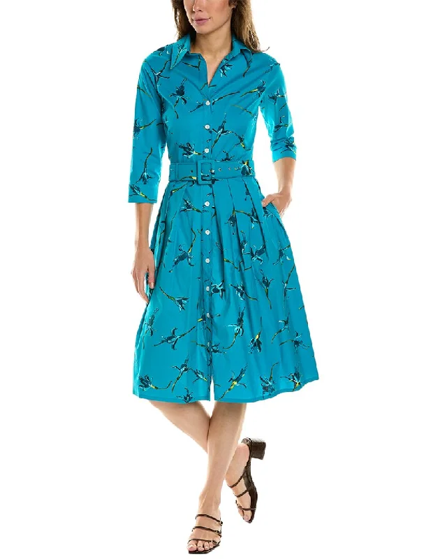 Samantha Sung Audrey 1 3/4-Sleeve Shirtdress