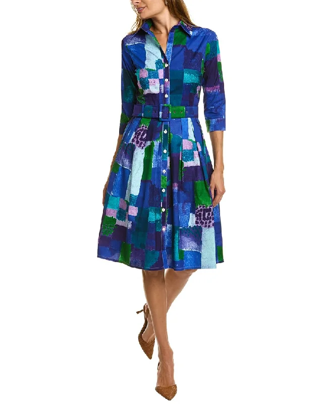 Samantha Sung Audrey 1 3/4-Sleeve Shirtdress